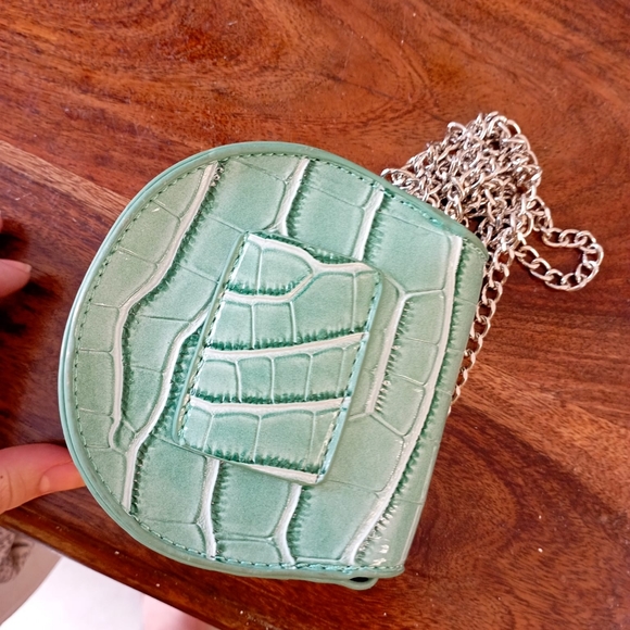 2 in 1 Croc Faux Leather Belt with Bag / Sling Bag - Picture 6 of 14